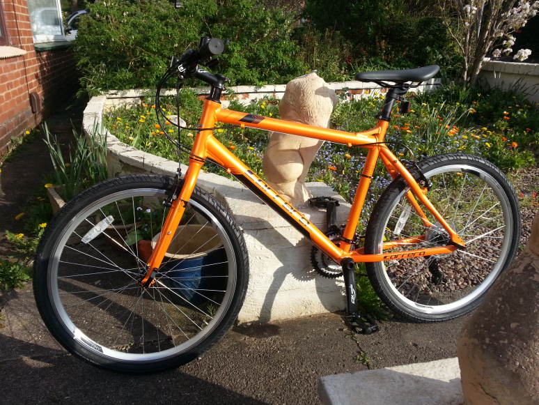 orange carrera bike