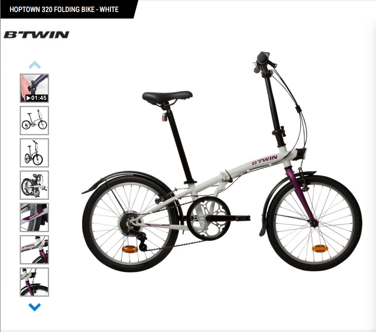 btwin hoptown 320 folding bike