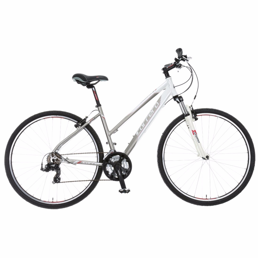 carrera hybrid bike womens