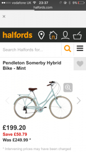 pendleton mint bike