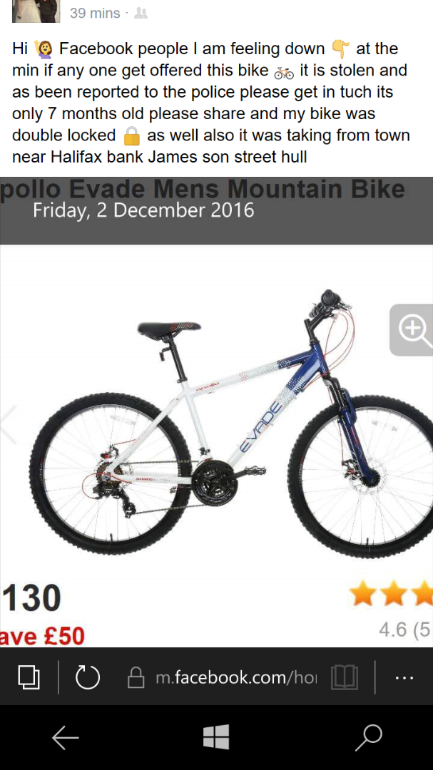 Halfords cheap apollo evade