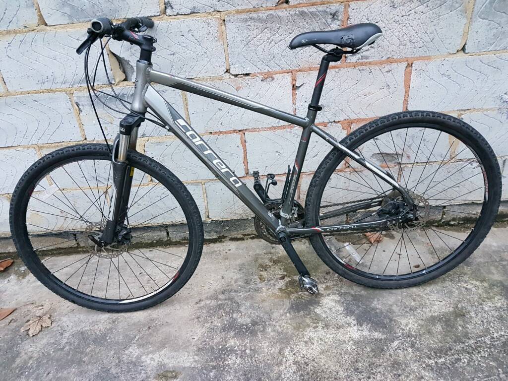 grey carrera bike