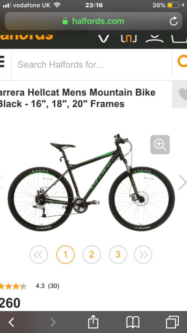 mountain bike 18 inch frame