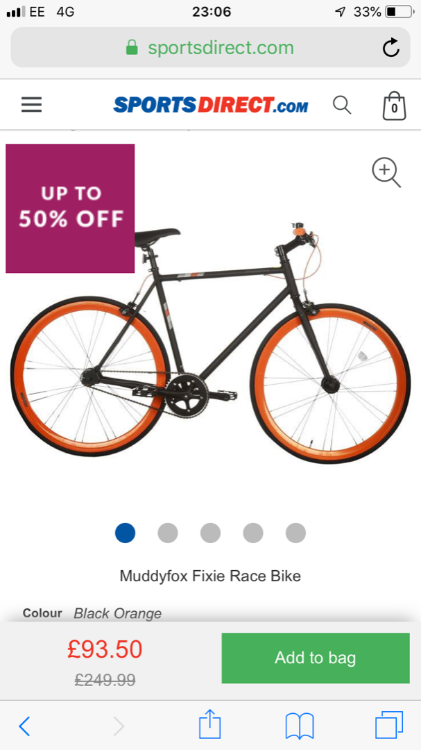 muddyfox orange bike