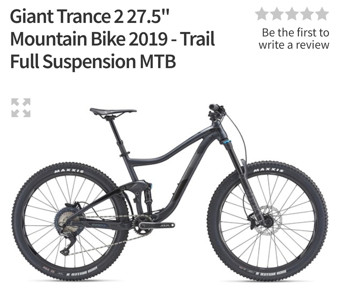 2019 giant best sale trance 2 27.5