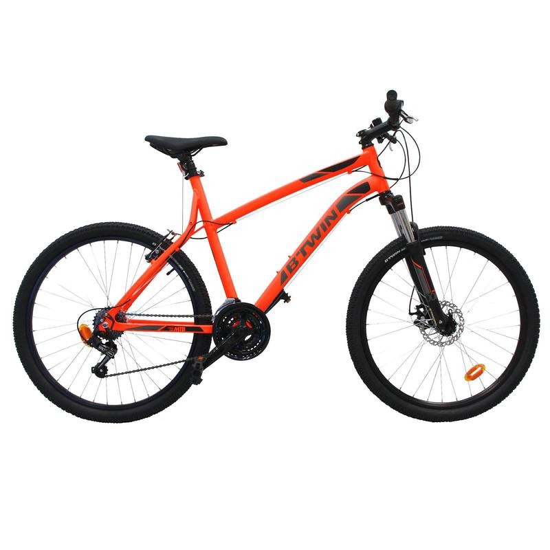 btwin rockrider 340 orange mtb cycle