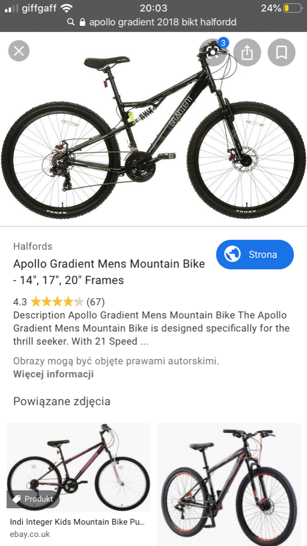 Apollo gradient mens mountain bike hot sale