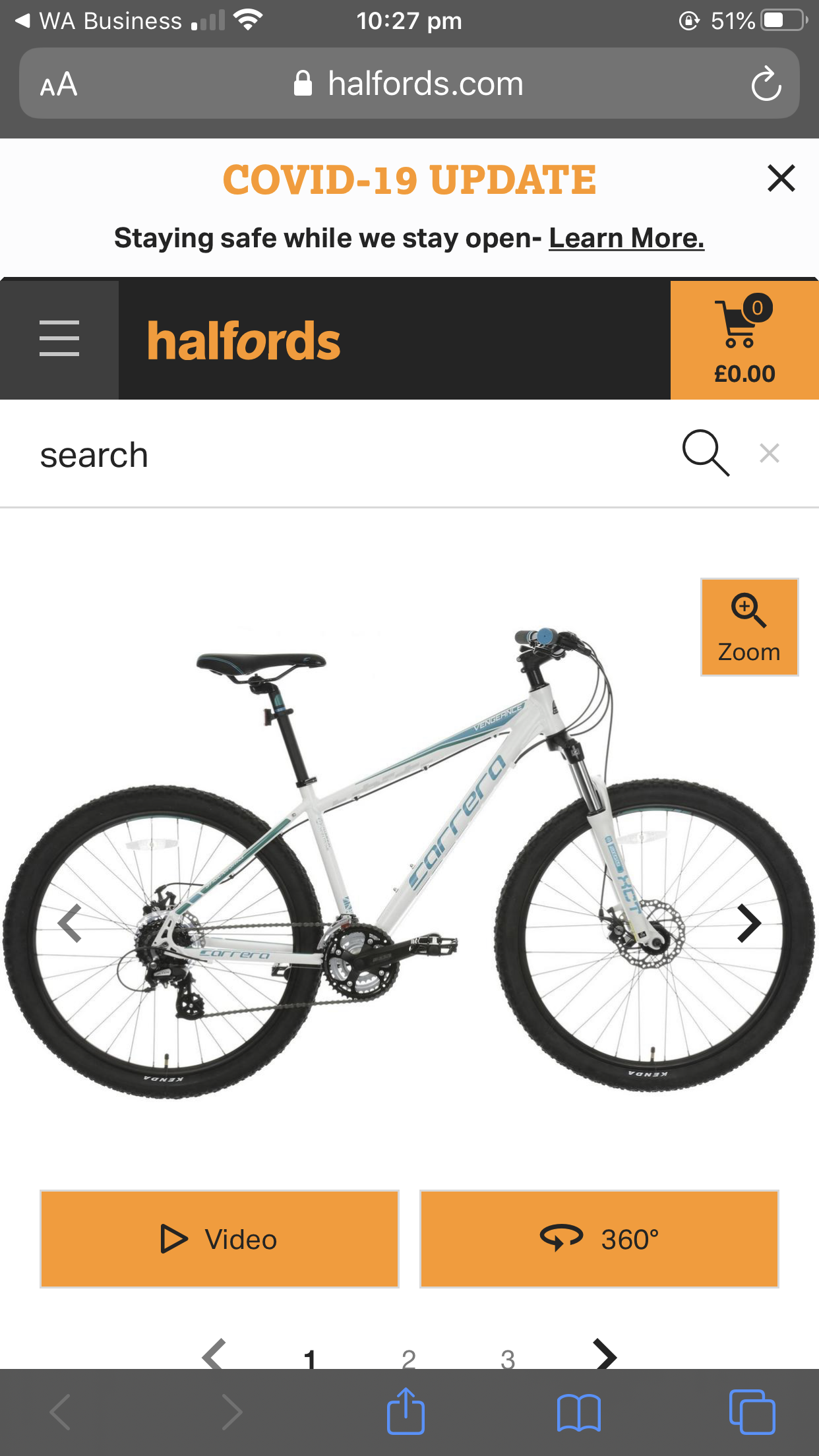 halfords carrera intercity