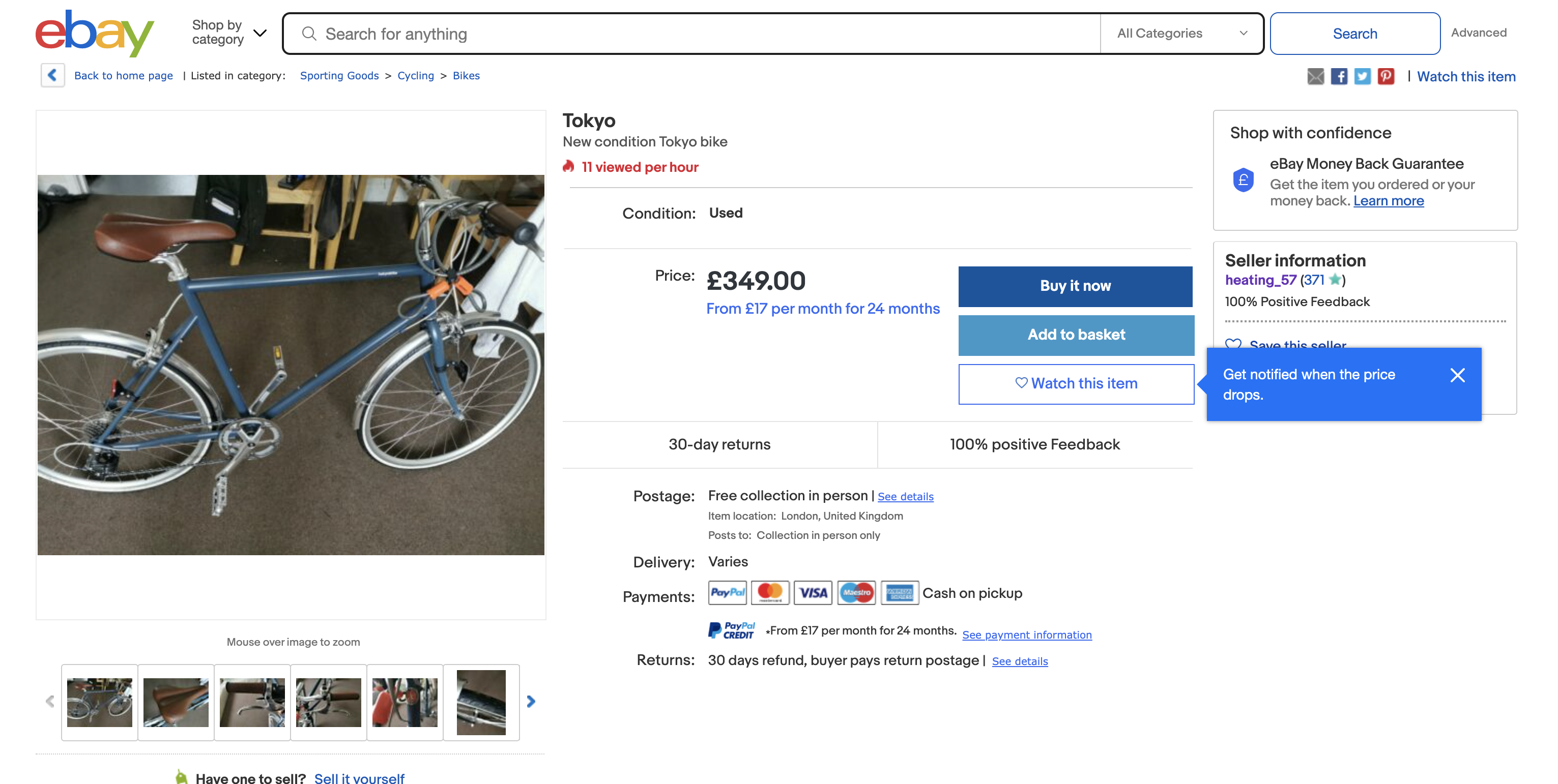 tokyo bike ebay