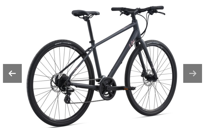 Stolen Liv Liv Alight 2 Disc 2021 Ladies Aluminium Hybrid Bike Metallic Black