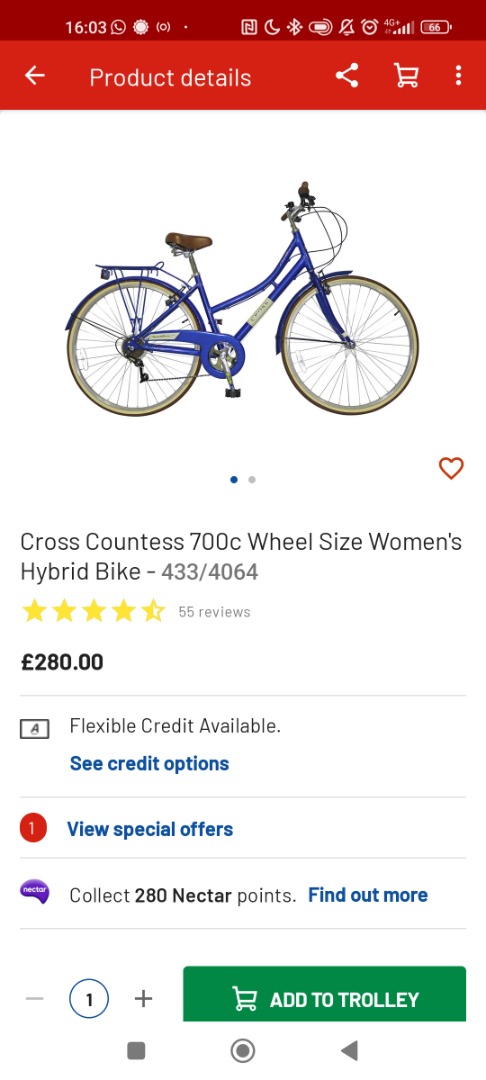 Cross outlet countess bike