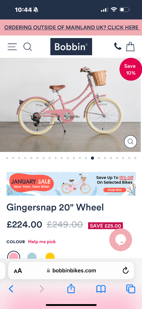 Bobbin gingersnap discount